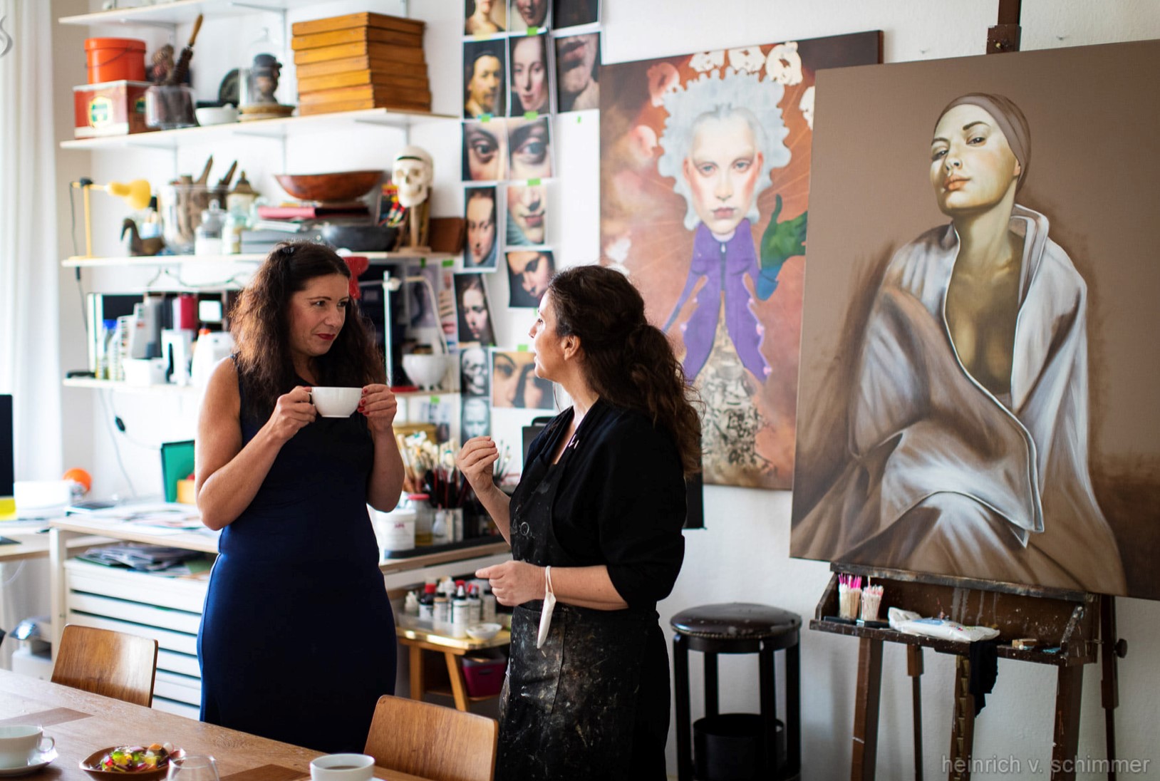Klauder im Atelier Romy Camper